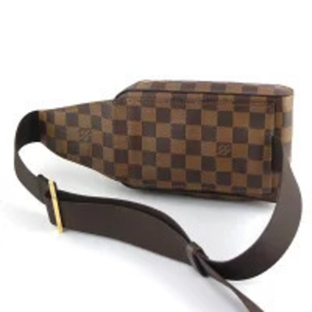 Louis Vuitton Body Geronimos Bag Shoulder Ebene Crossbody Damier Belt Bum Brown